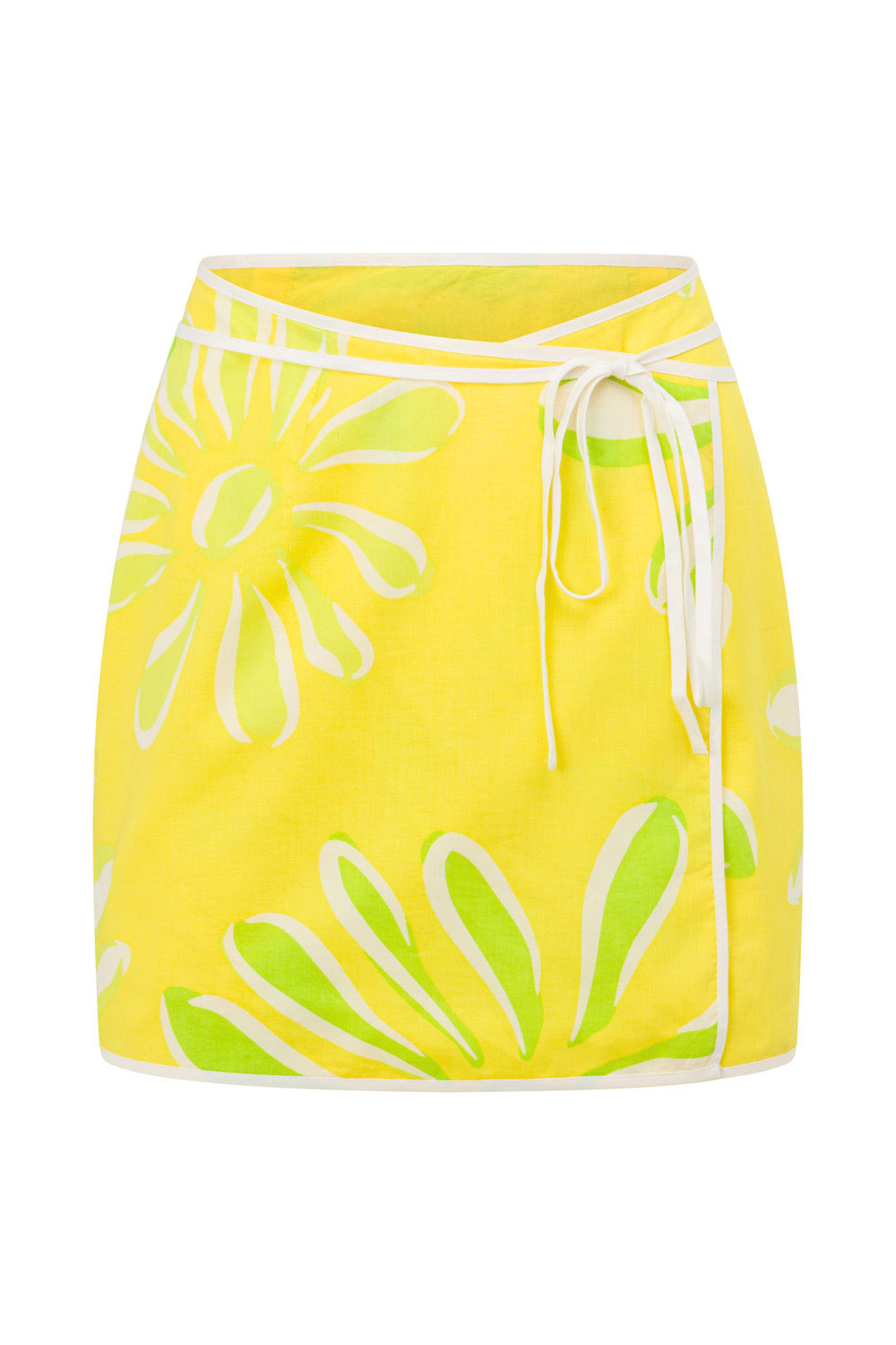 Exclusive Floral Print Summer Nellie Wrap Mini Skirt
