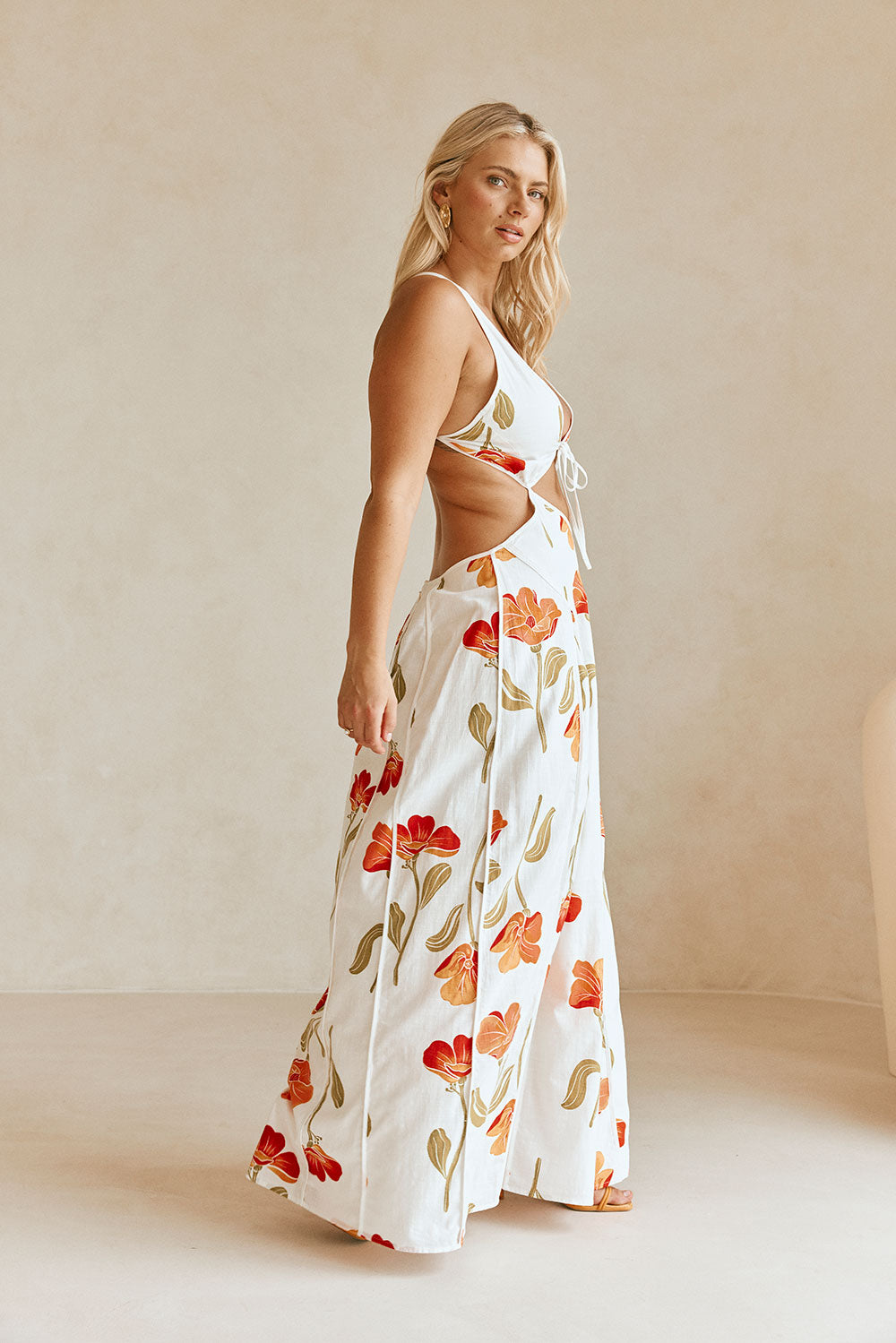 Exclusive Sabo Eliska Maxi Dress with Stunning Poppy Print