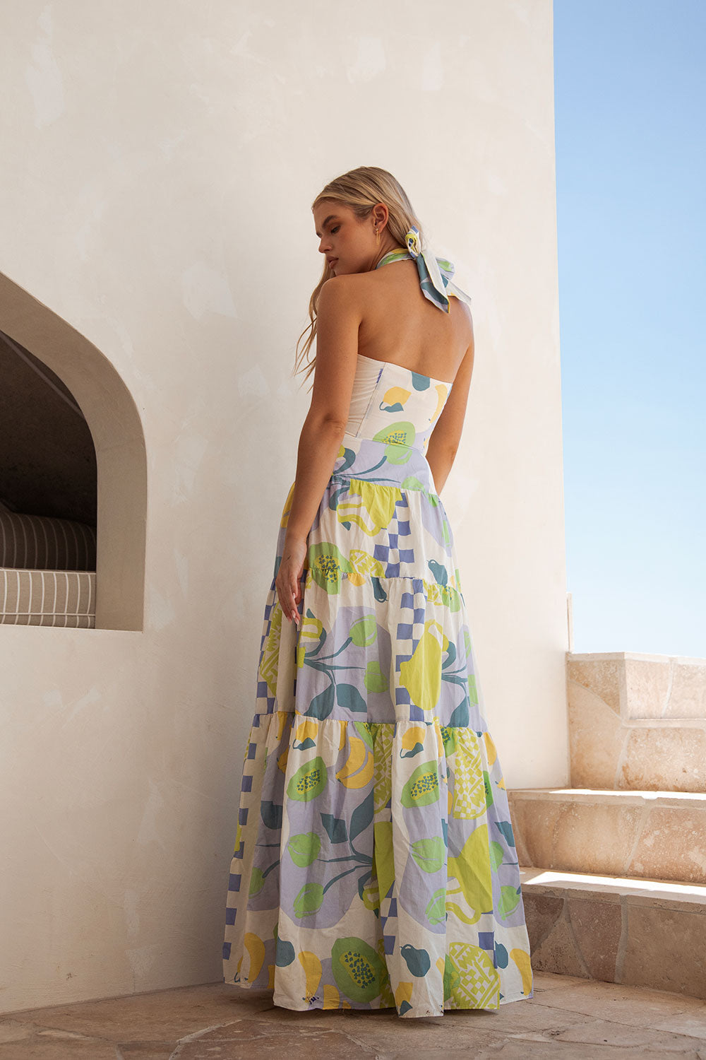 Unique Chey Dress in Dolce Verde - Sample Edition