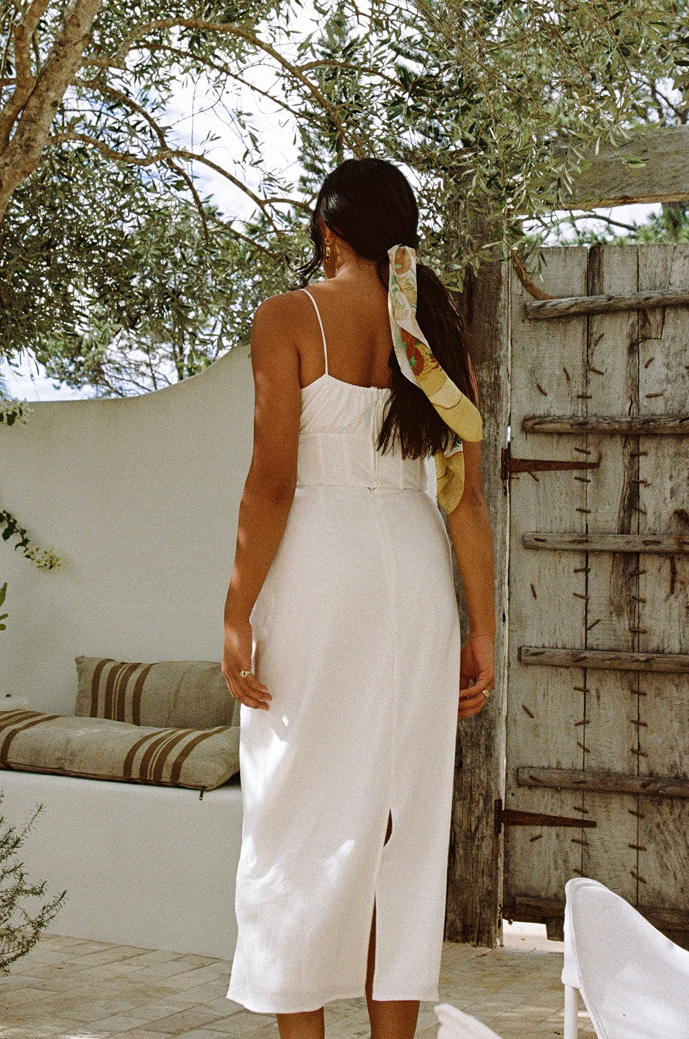 Stylish White Textured Stretch Poppy Top with Adjustable Straps