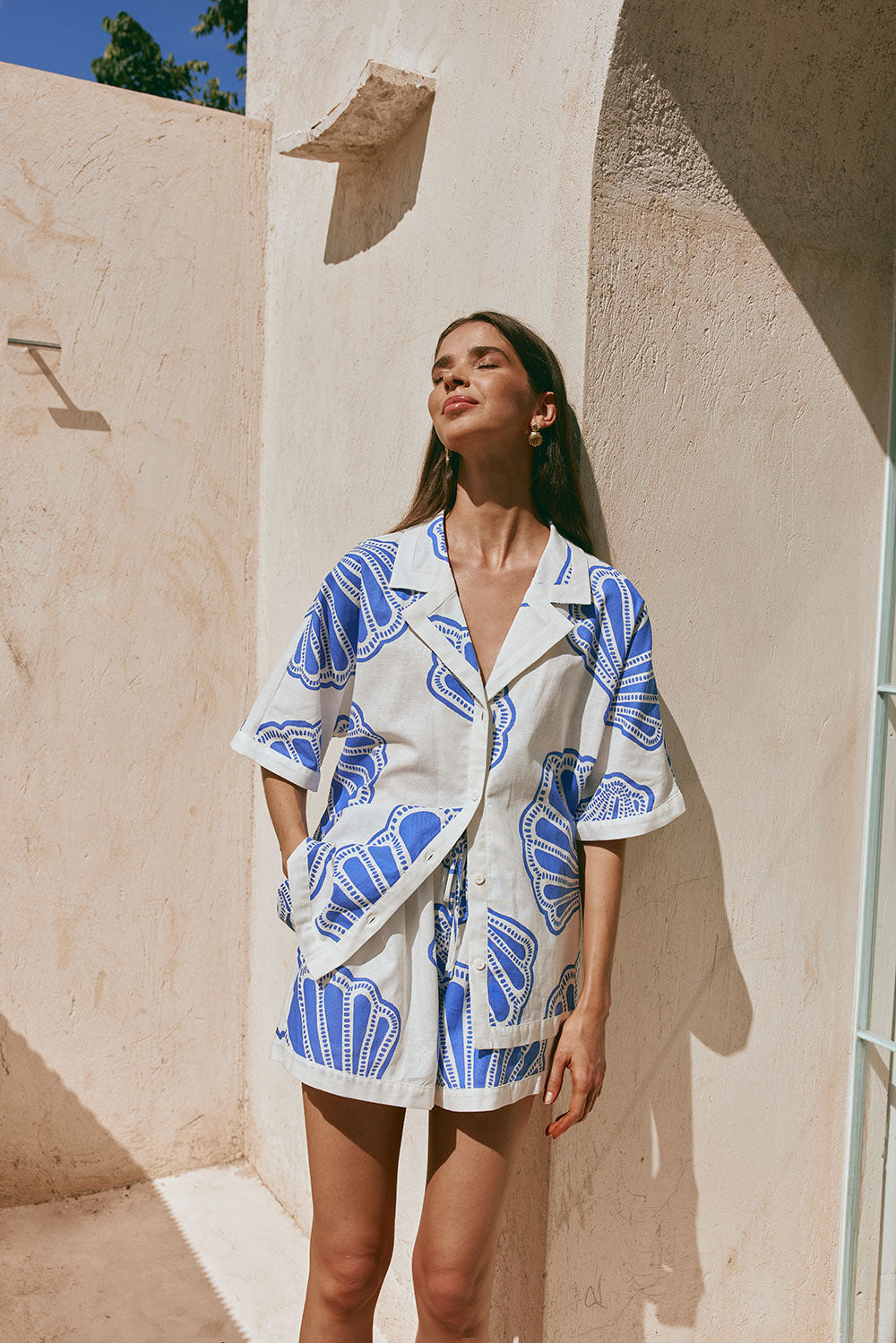 Summer-Inspired Kara Top with Exclusive Seashell Print