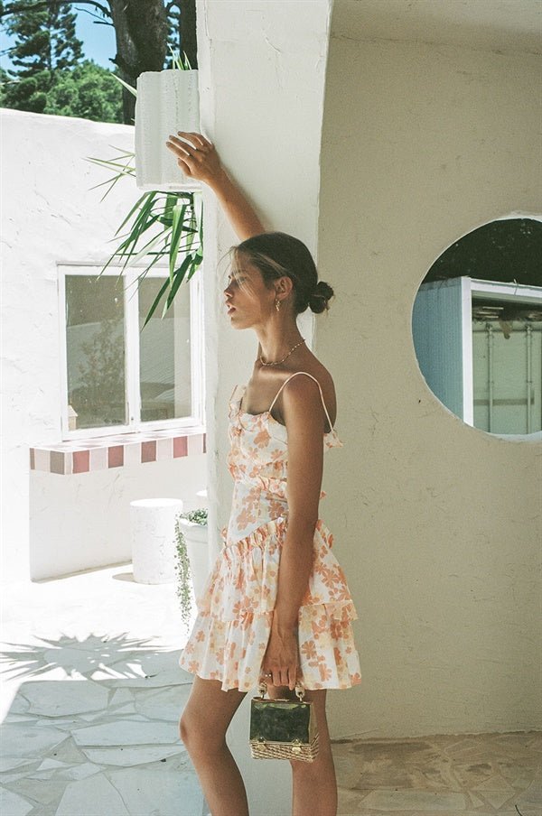 Unique Retro Floral Selma Cami Dress - One - of - a - Kind