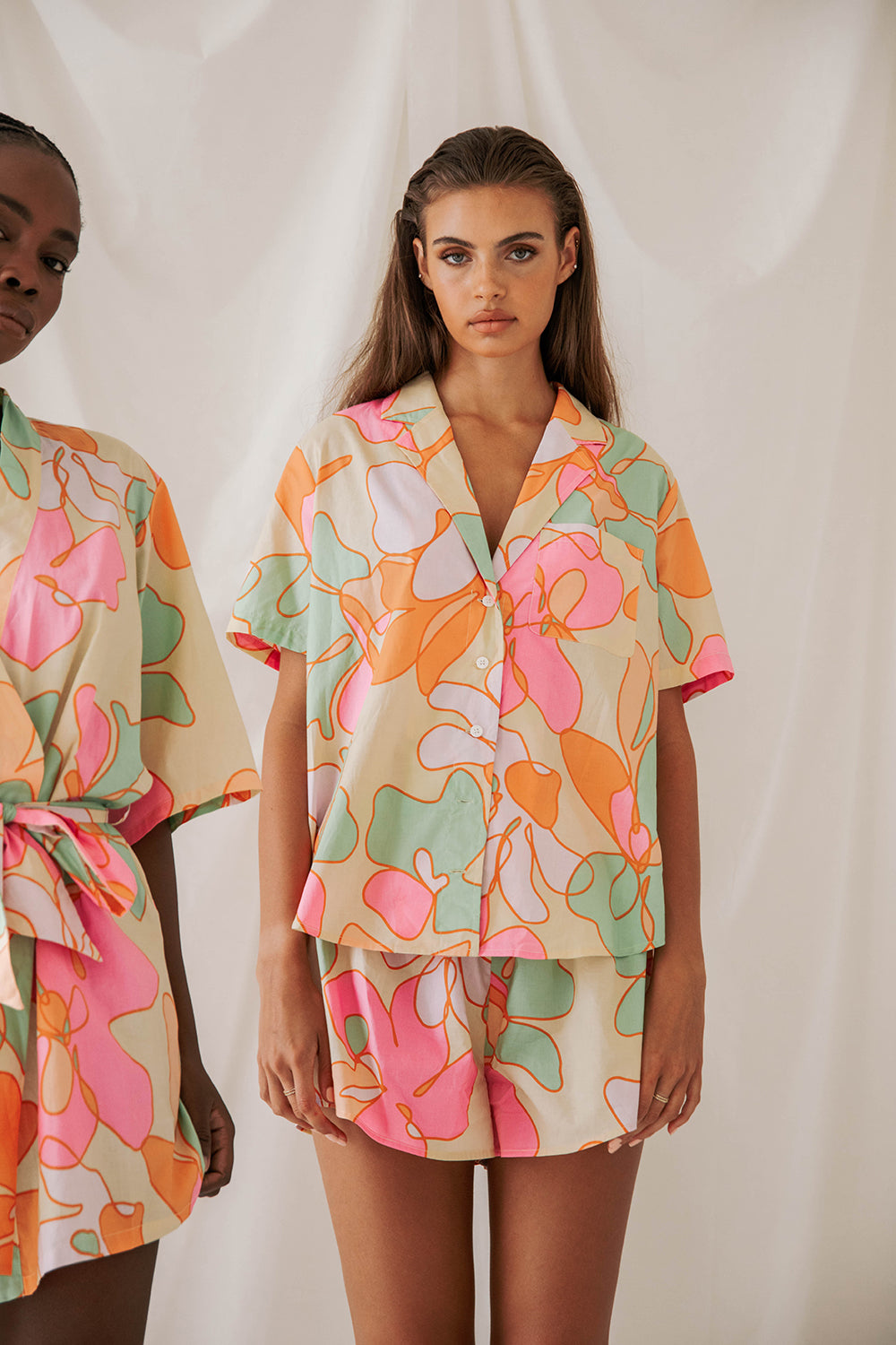 Unique Grey - Marked Akari Pajama Set for Personal Wear
