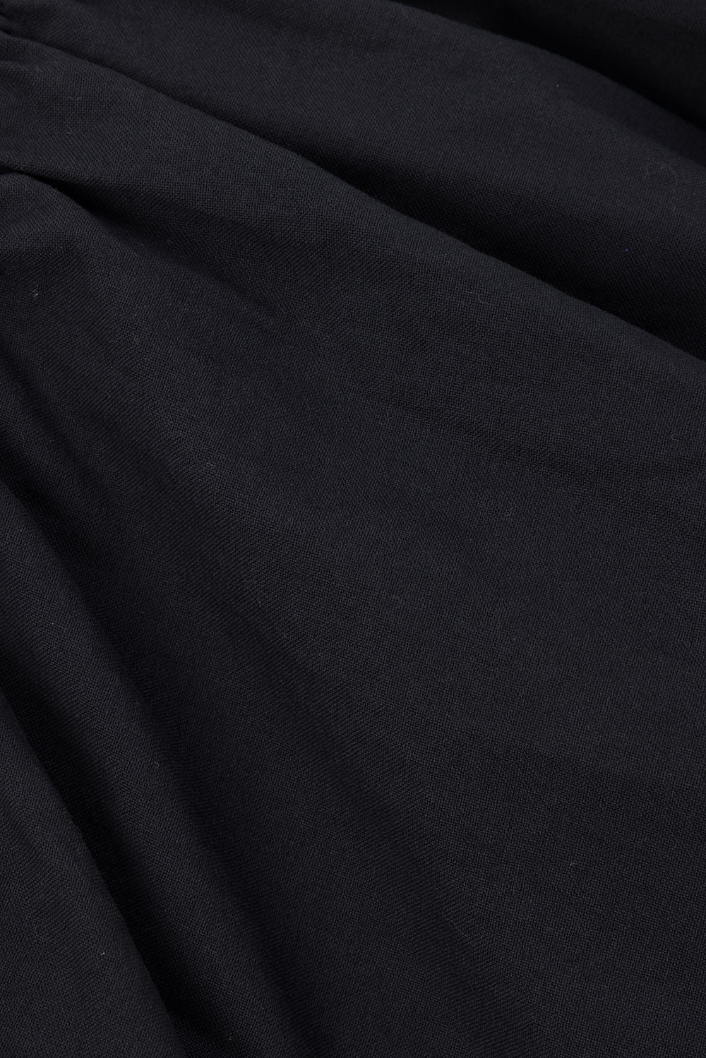 Black Structured Cotton Ava Dress with Stylish Details