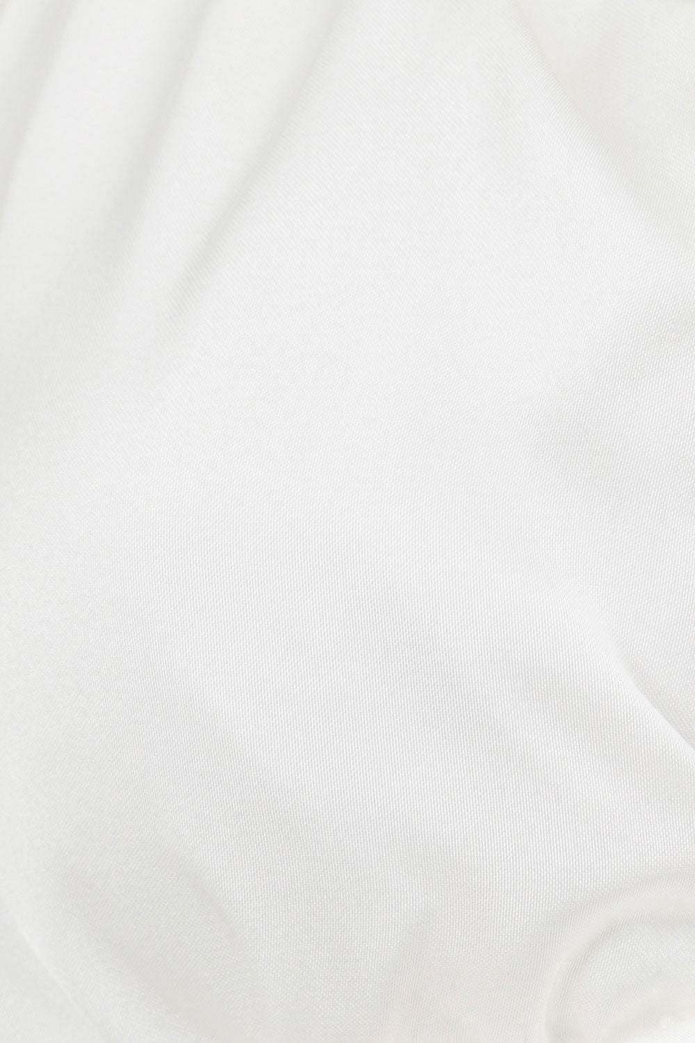 Elegant White Silk Sofia Puff Sleeve Halter Top