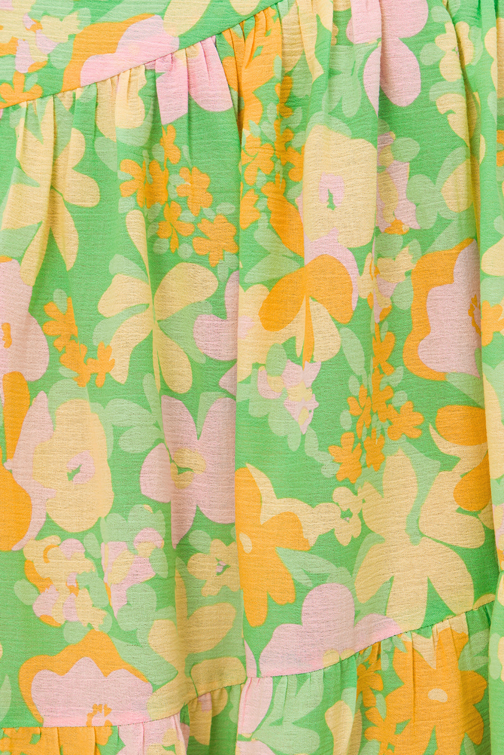 Sabo's Exclusive Juniper Green Crinkle Cotton Pacey Flattering Dress