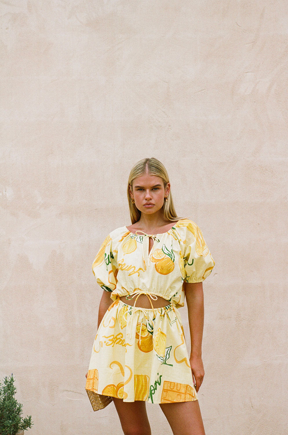 Unique Amalfi Citrus Milo Dress - One - of - a - Kind Sample