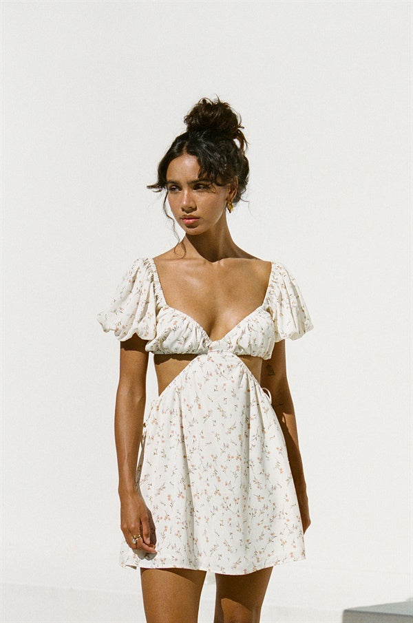 Sabo's Exclusive Kenny Floral Print Cutout Women's Dress