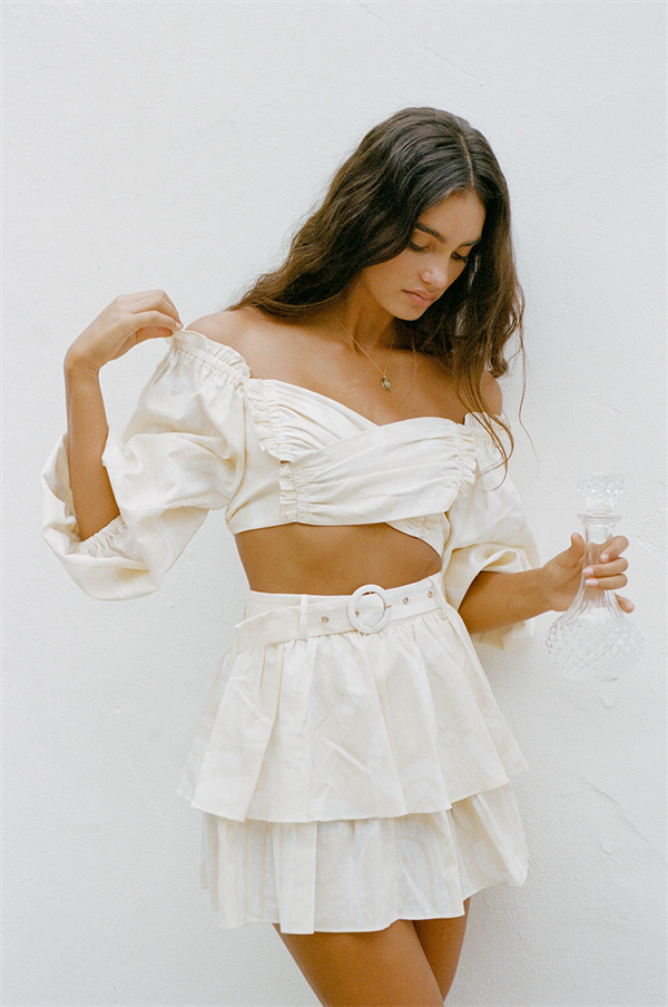 Stylish Belted Zoe Party Skirt for Women