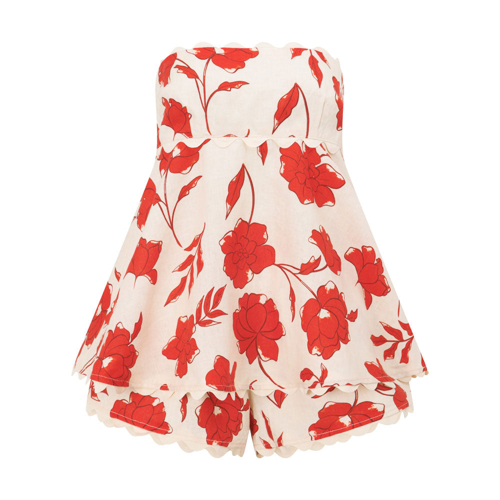 Exclusive Blooming Print Marionette Playsuit from Resort 2024 Collection