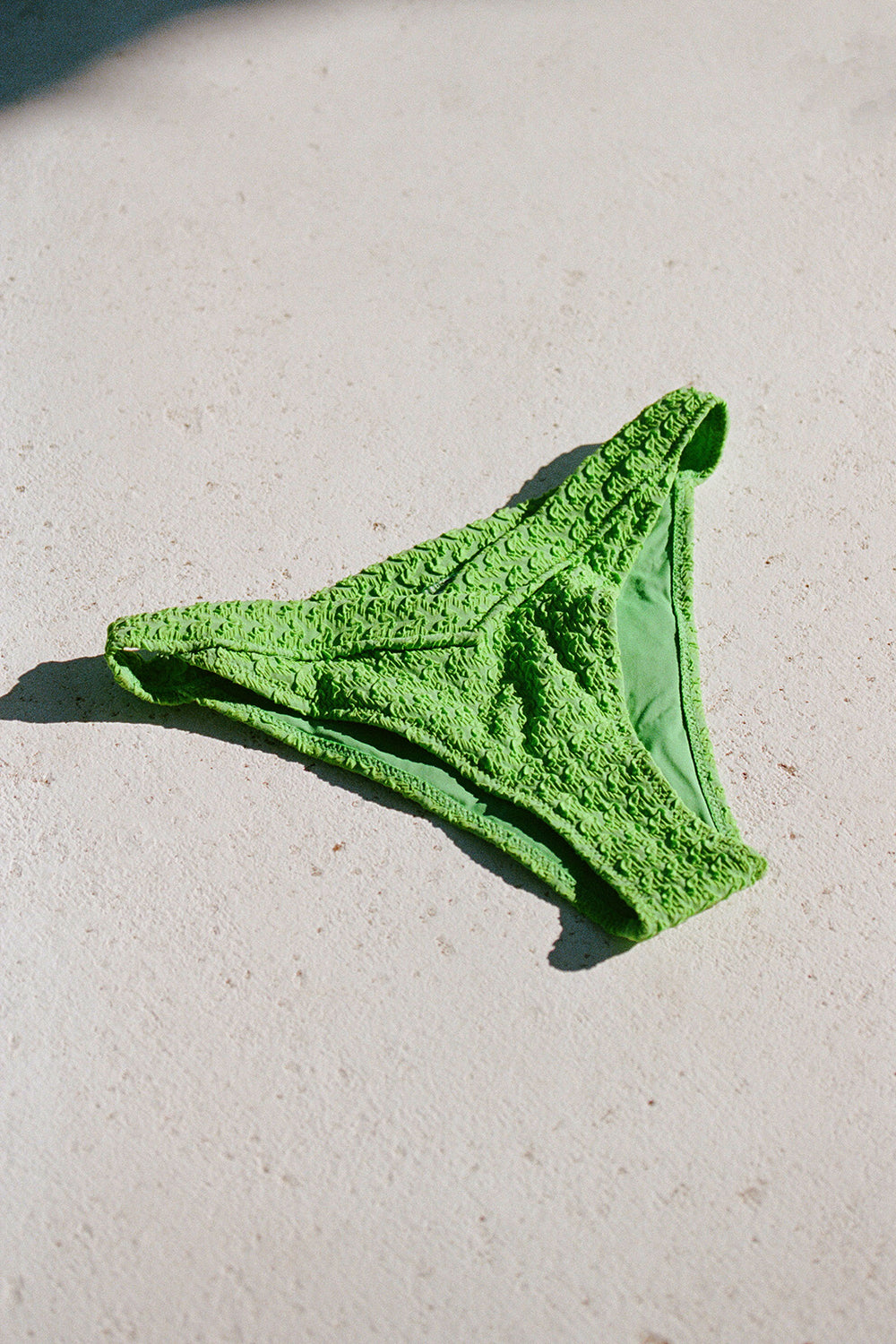 High - quality Green Joni Square Jacquard Seaside Swim Bottoms