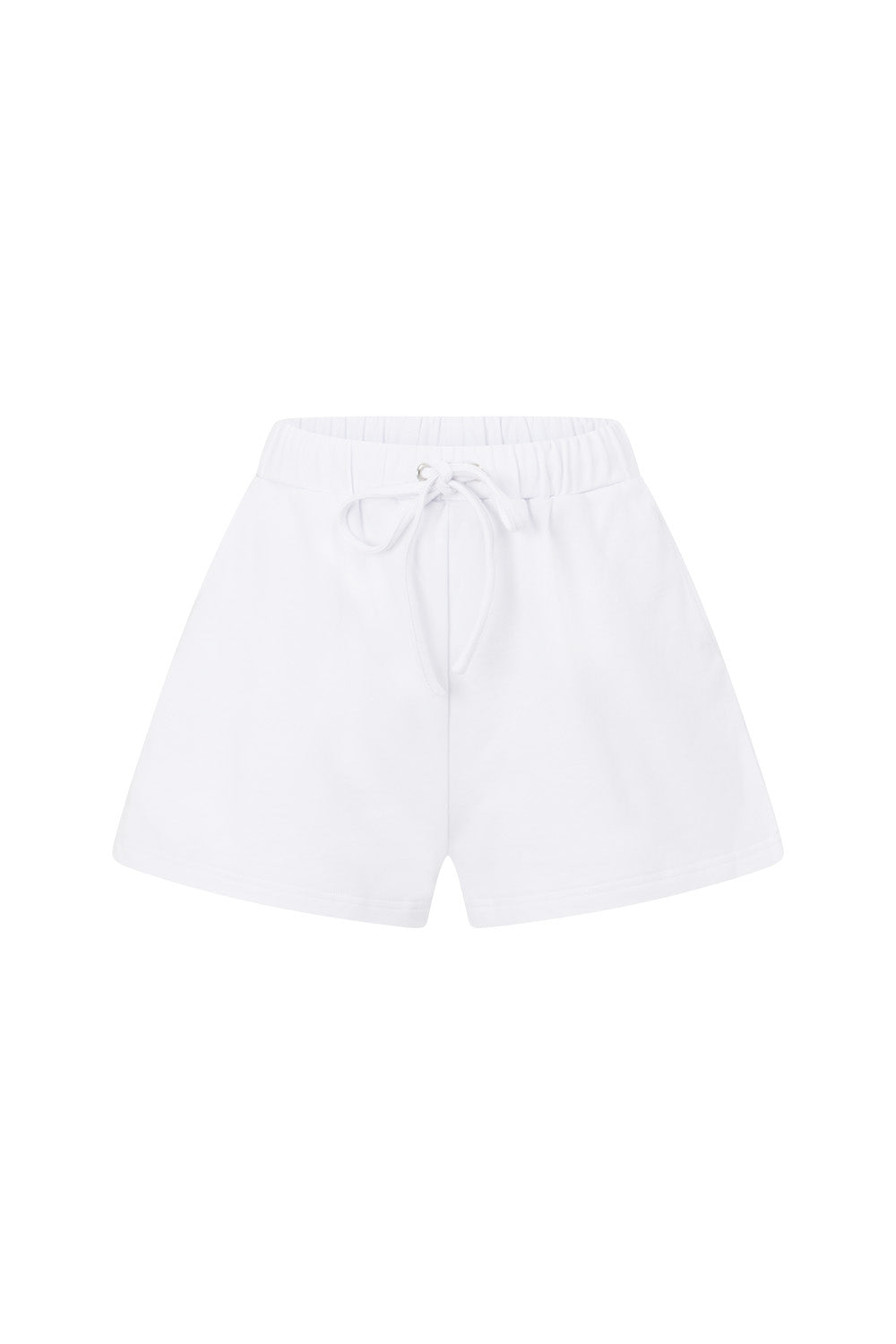 Stylish White Cotton Terry Back Sweater Fabric Camp Shorts for Ultimate Comfort