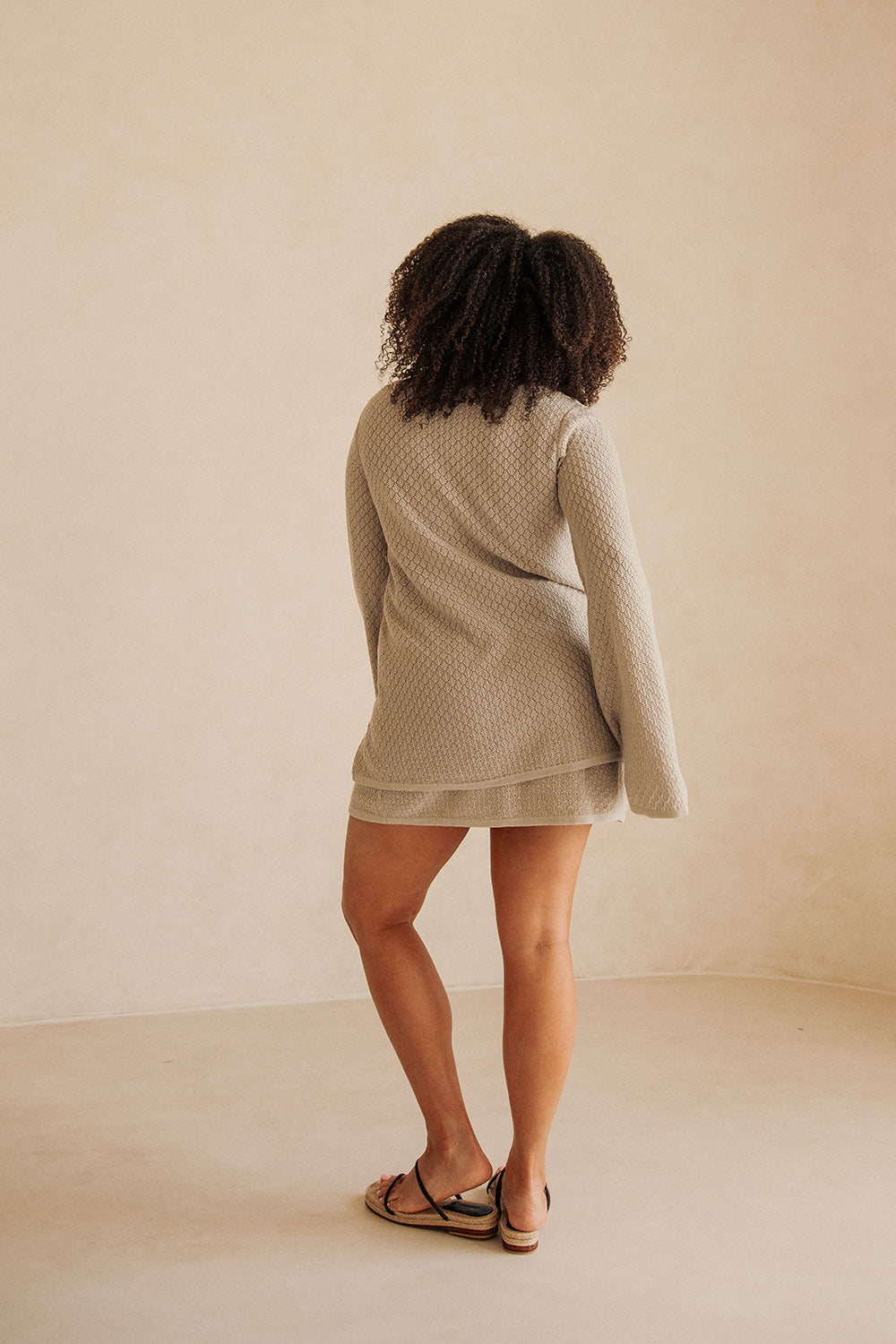 Baylie Women's Wrap Skirt in Taupe Shade
