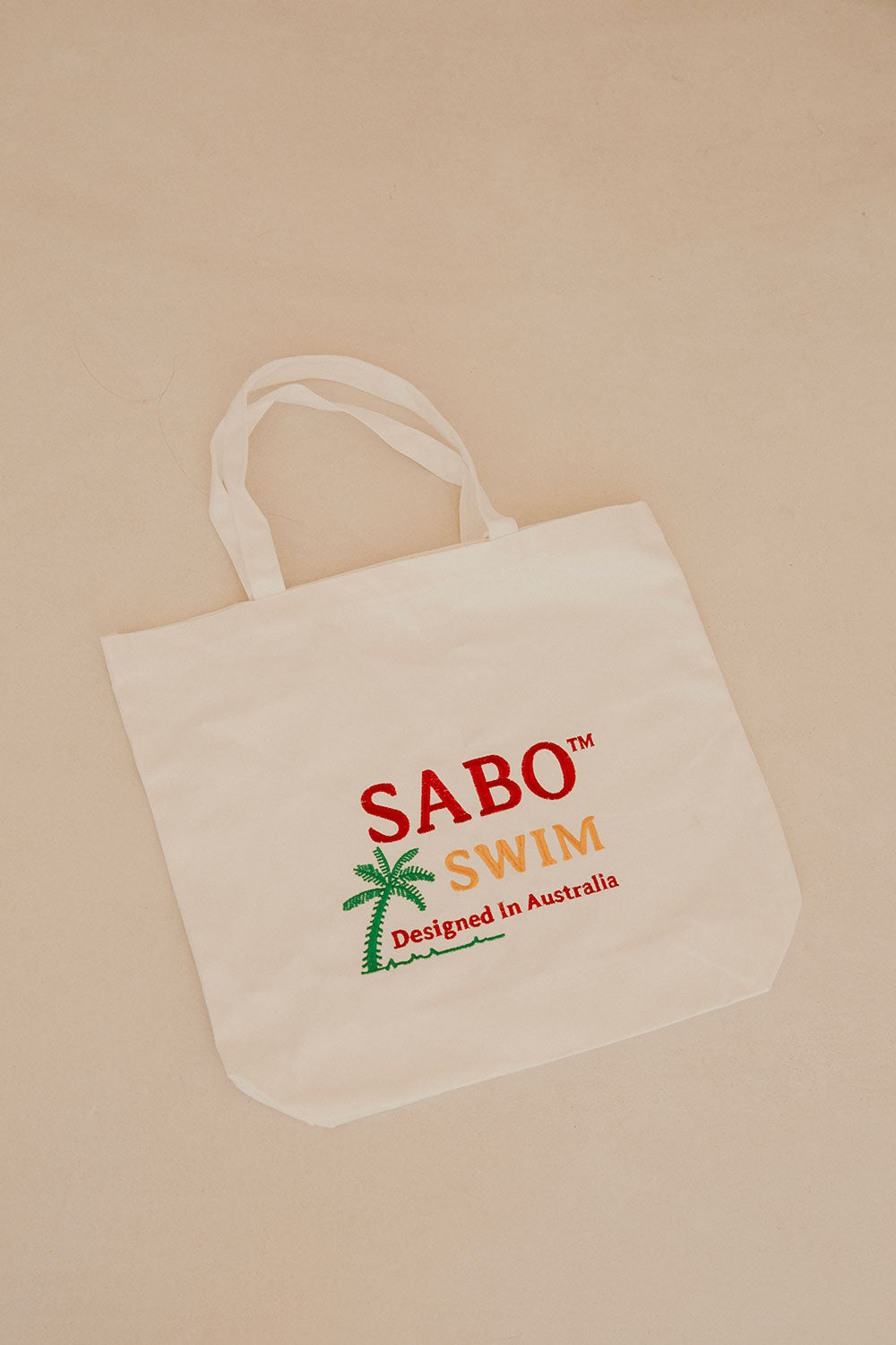 Stylish White Canvas Seaside Embroidered Tote Bag for Beach and Market