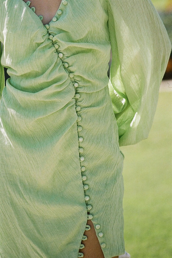 Emerald Minna Button Dress - Exclusive XS Sample