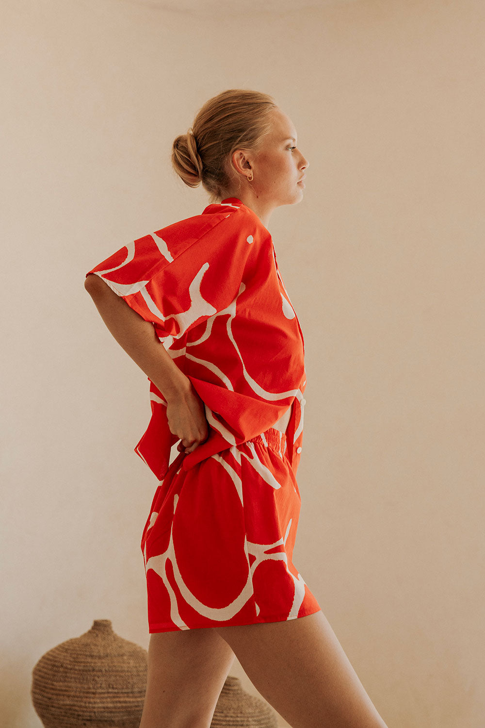 Unique Seona Top in Stunning Evoke Red - Sample Piece