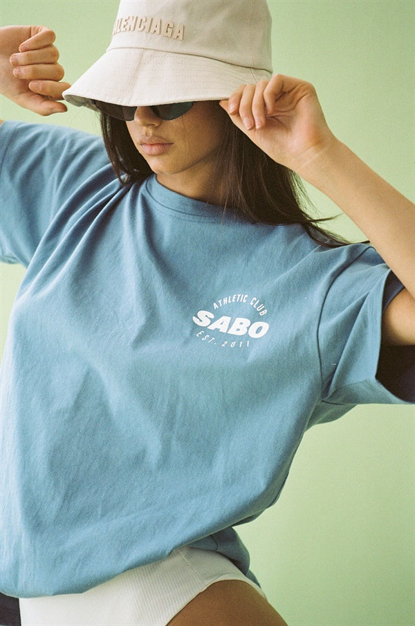 June Men's Athletic Cotton T-Shirt with Sabo Athletic Club Detailing
