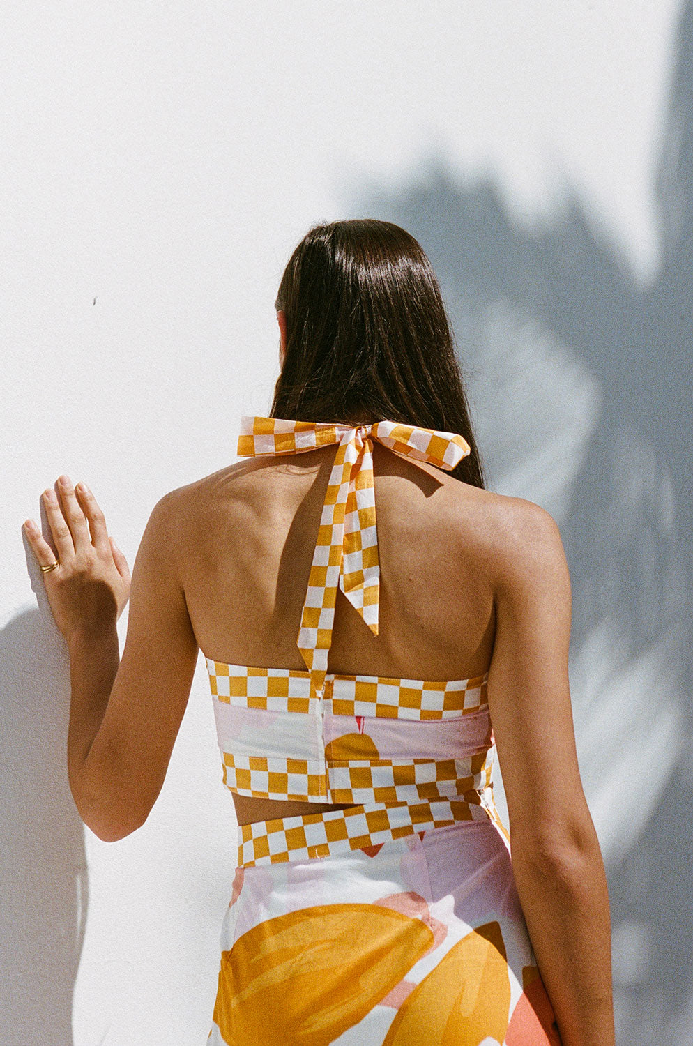 Unique Olivia Halter Top - Sample with a Tiny Flaw