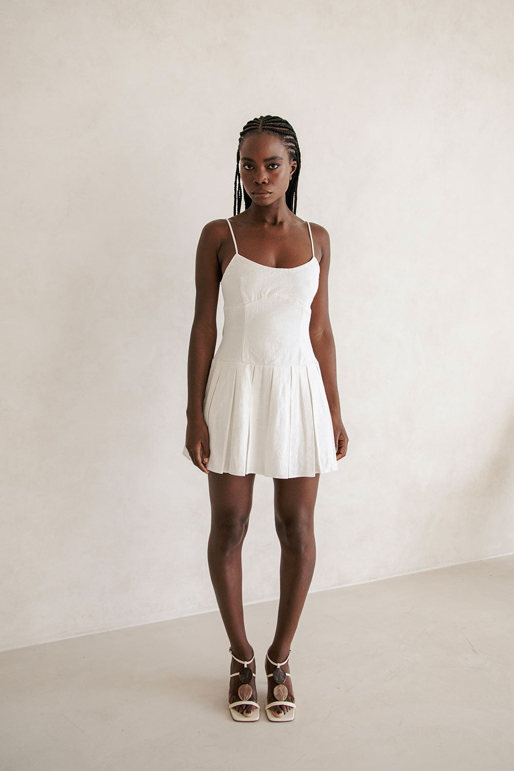 Exquisite White Angelica Women's Dress - A Unique Sample Piece
