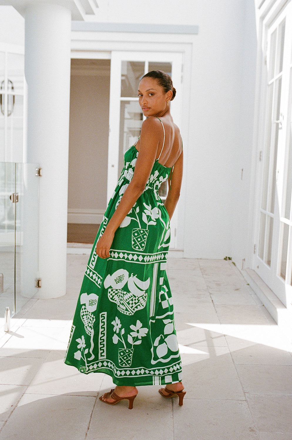 Stylish Maia Dress in Exclusive Lemoni Green for Long Lunches