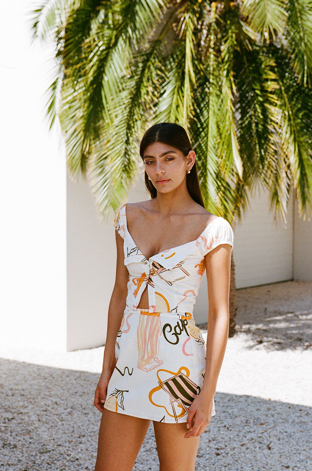Exclusive Danica Amalfi Aperol - One - of - a - Kind XS Skirt Sample