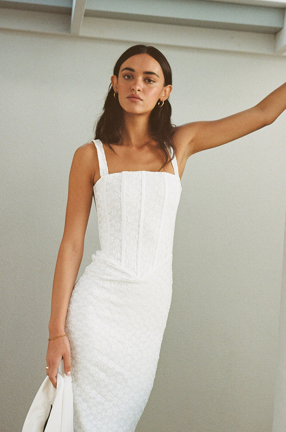 Unique Tristania Midi Dress - Sample with Special Character
