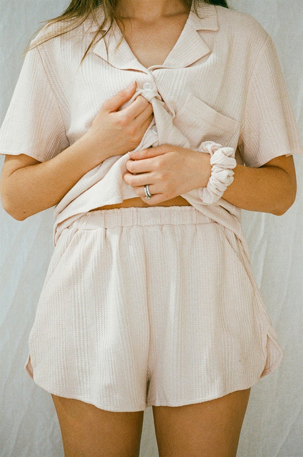 Soft Musk Dusty Blush Siesta Pajama Shorts