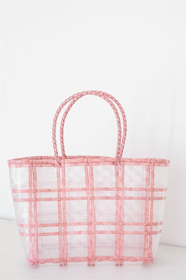 Stylish Pink Bonnie Basket Bag for Trendy Market Trips