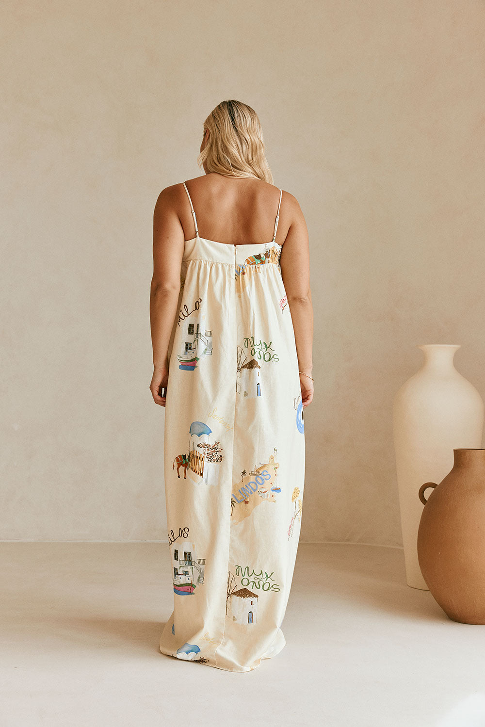 Unique Sample Ida Dress Inspired by the Isles Of Greece