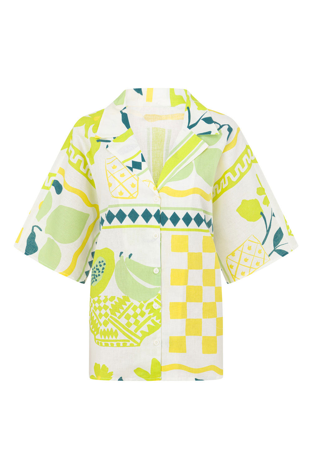 Exclusive Sample - Seona Women's Fashion Top in Prego Verde Shade
