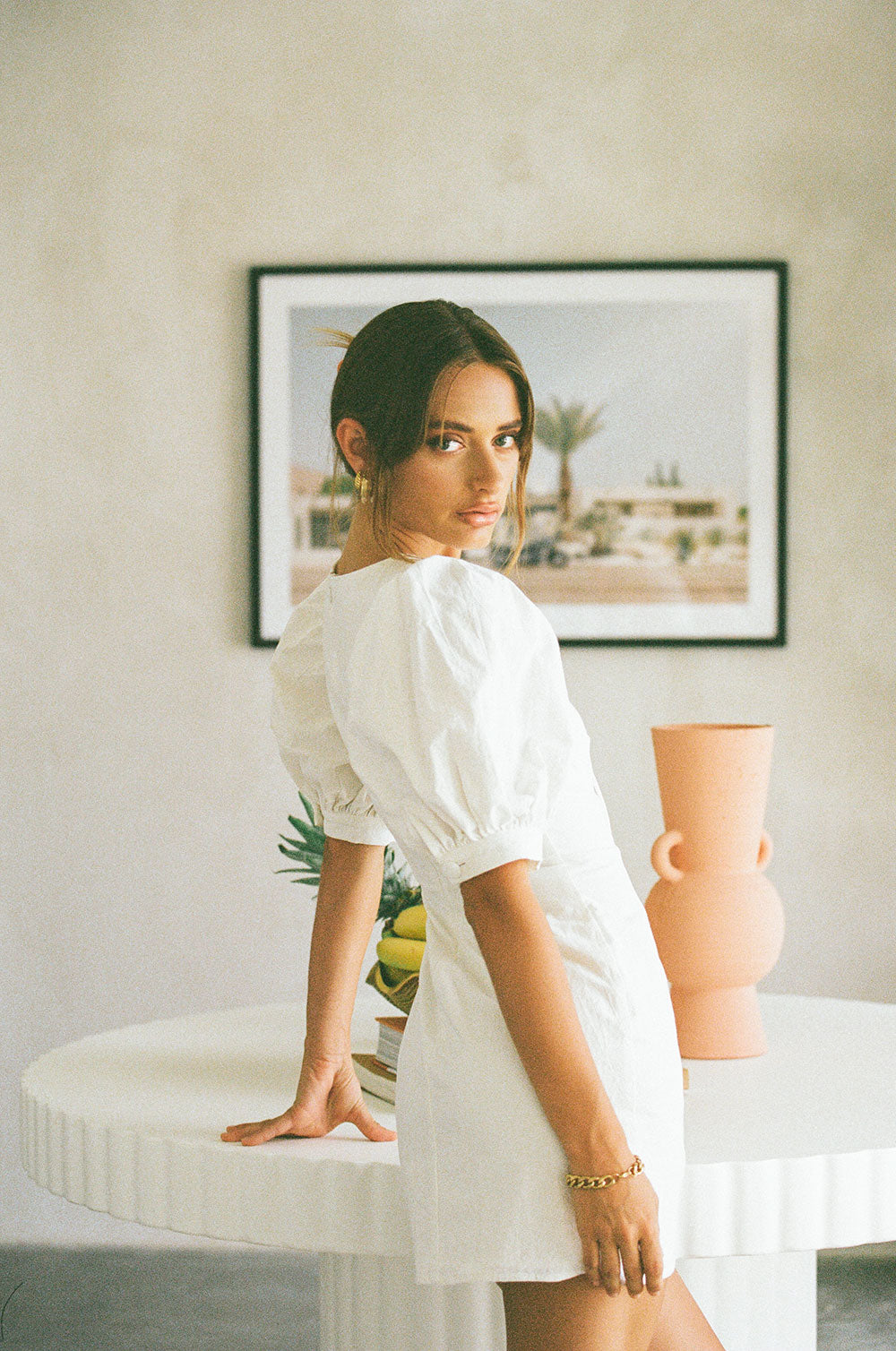Exclusive White Alma Sample Dress - A Unique Fashion Piece