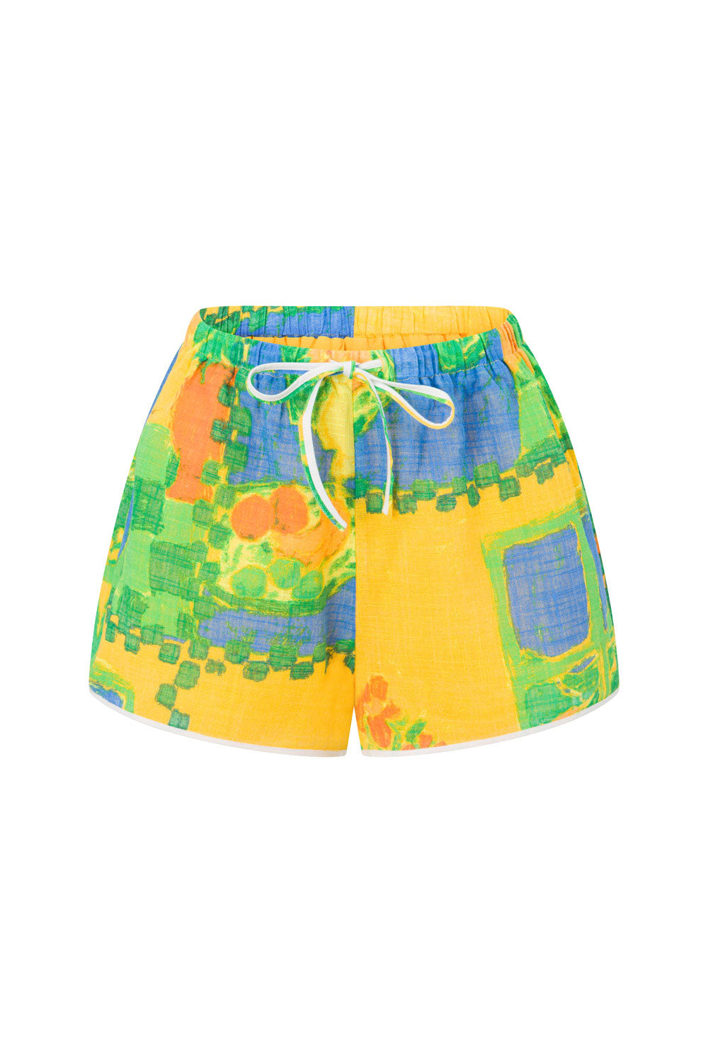 Stylish Morning Yellow Cotton Jetta Shorts for Fashionable Wear