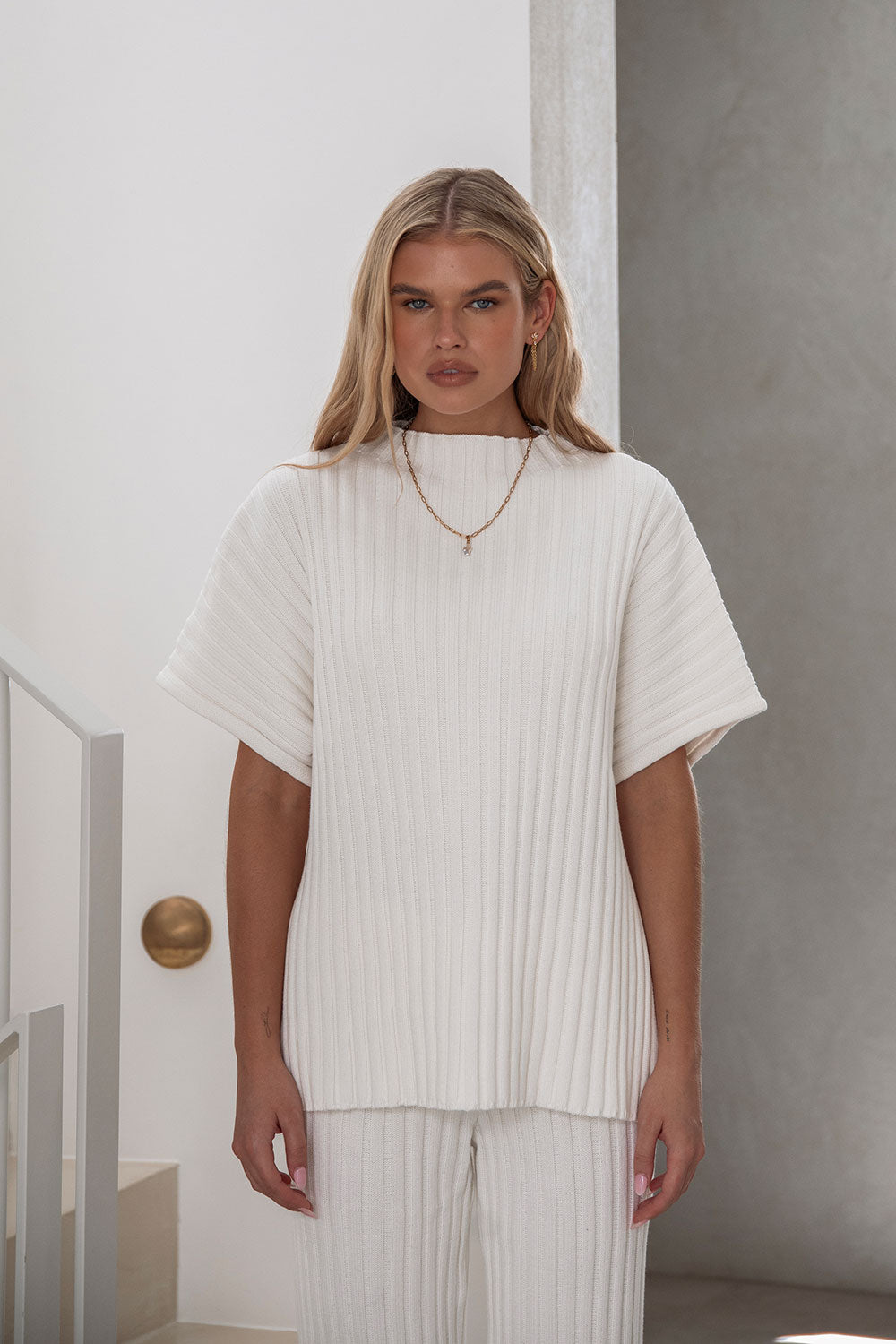 Exclusive White Celine-style Women's Top - Sample Edition