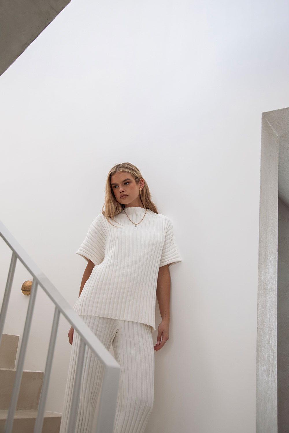 Exclusive White Celine-style Women's Top - Sample Edition