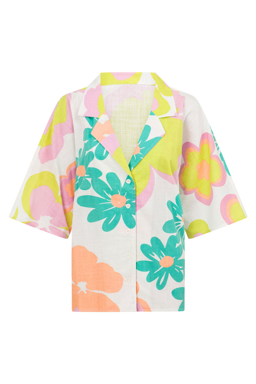 Stylish Bubblegum Floral Seona Women's Top - Sample Edition