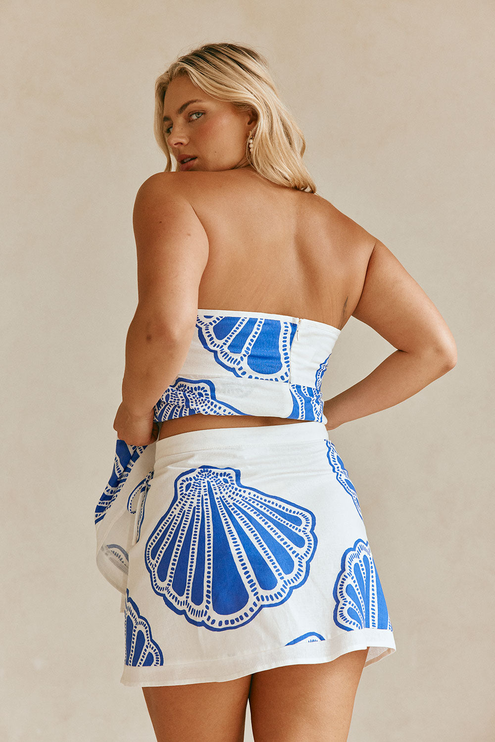 Unique Seashell Ciera Wrap Skirt - Sample with Faint Mark