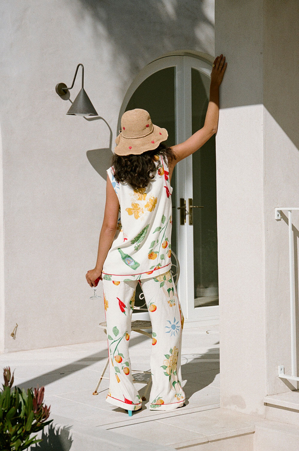 Sabo's Exclusively Designed Izabelle Women's Fashion Top with Aesta Print