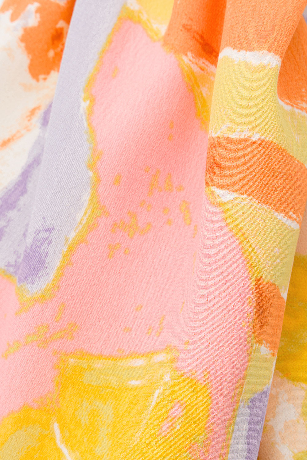 Morning Peach Print Chey High - Waisted Wide - Leg Vacation Pants