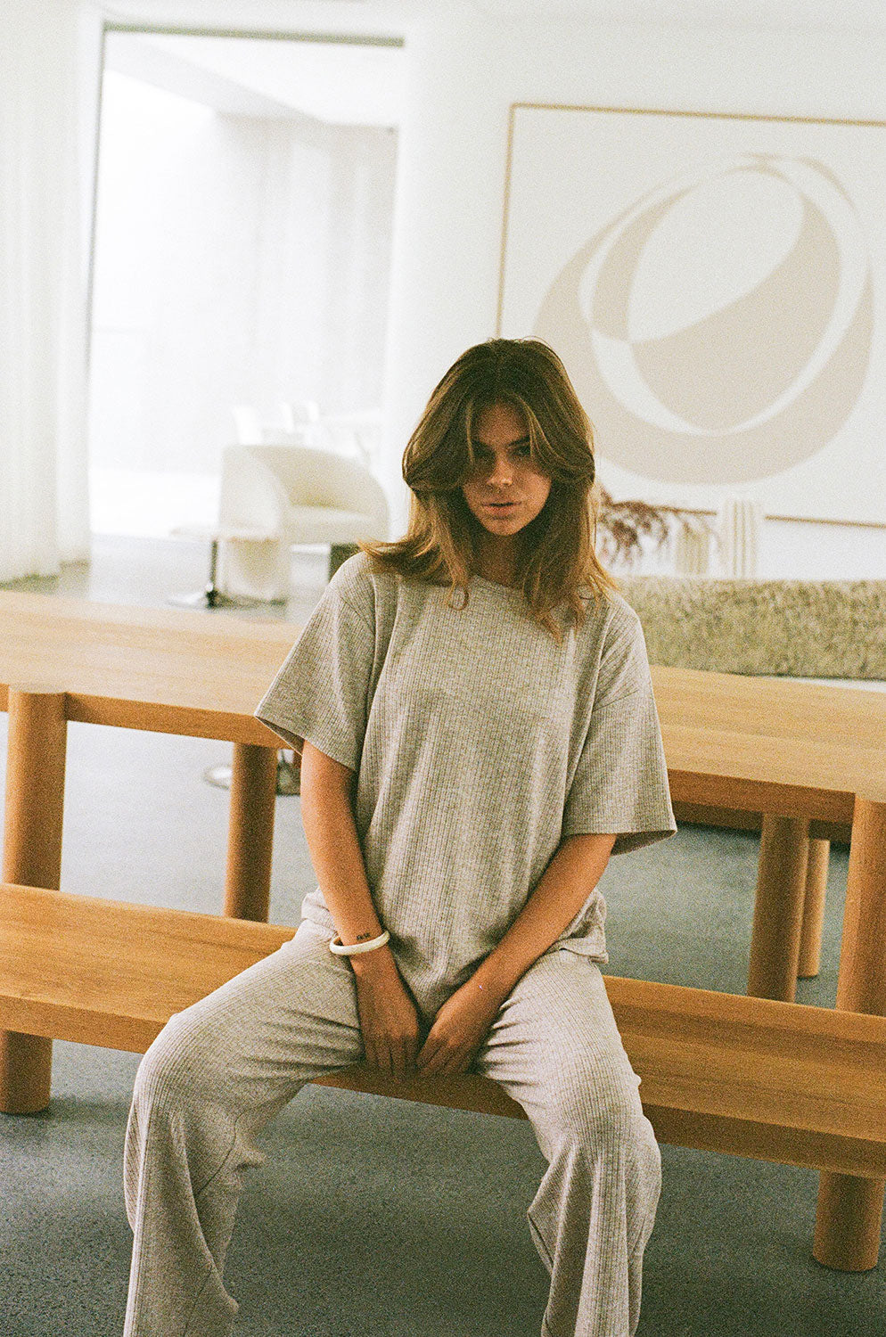 Soft and Stretchy Lia Tan Top - Relaxed Tee Style