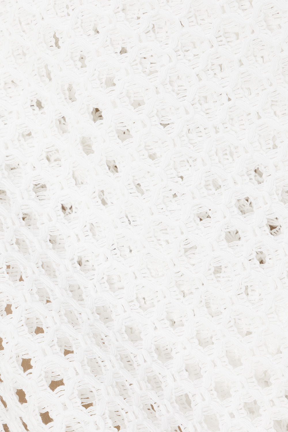 White Cotton Blend Knit Lima Women's Top