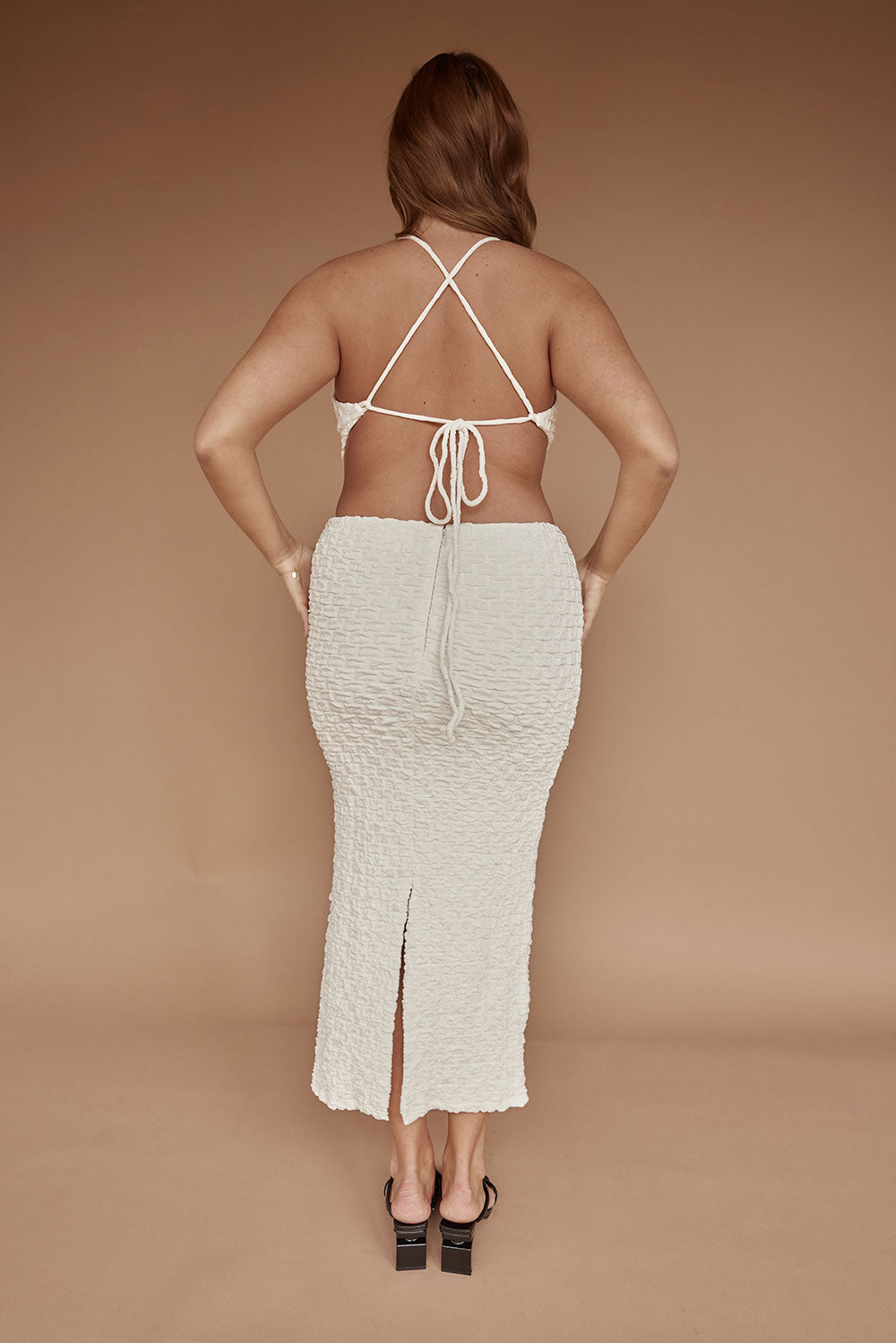 Unique Zantina Blue Maxi Skirt - One - of - a - Kind Sample