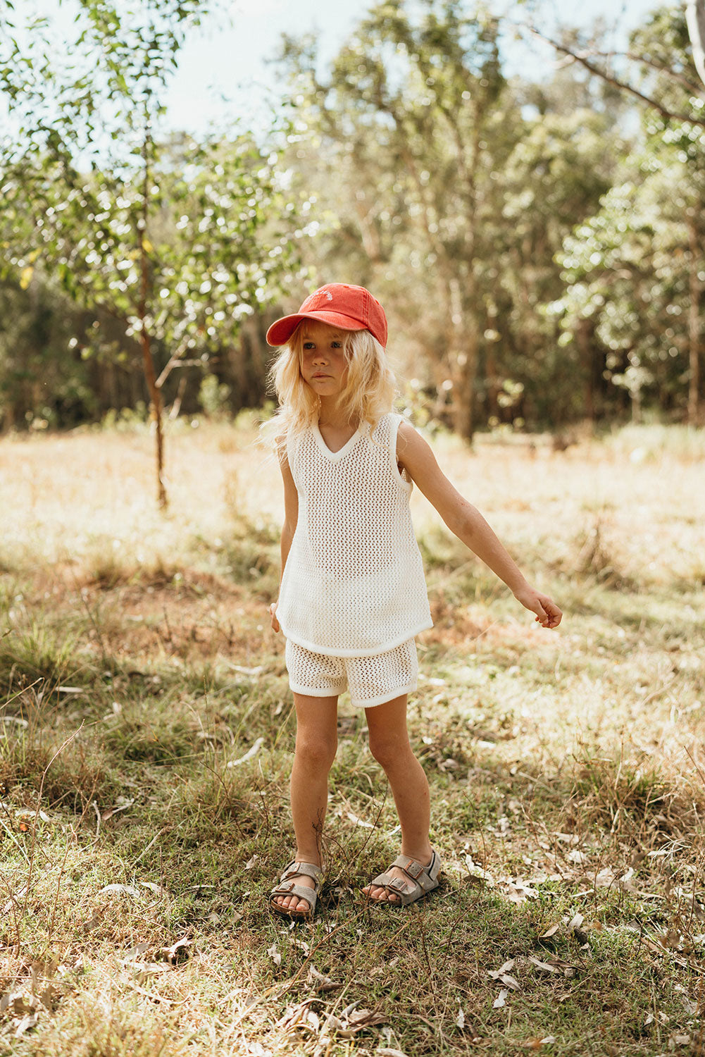 Sabo's Exclusive Off-White Lightweight Mini Knit Shorts for Summer