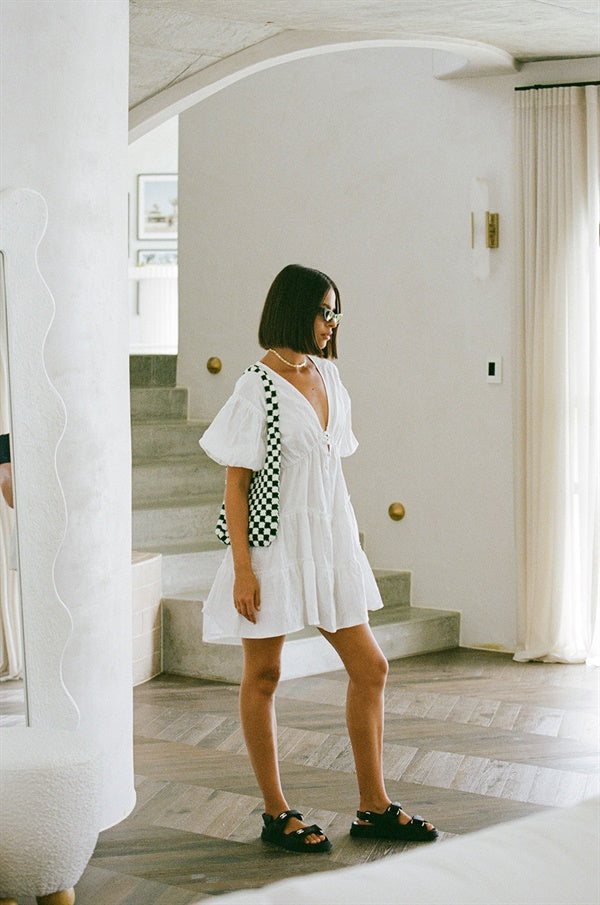Unique White Tarelle Dress - One-of-a-Kind Sample
