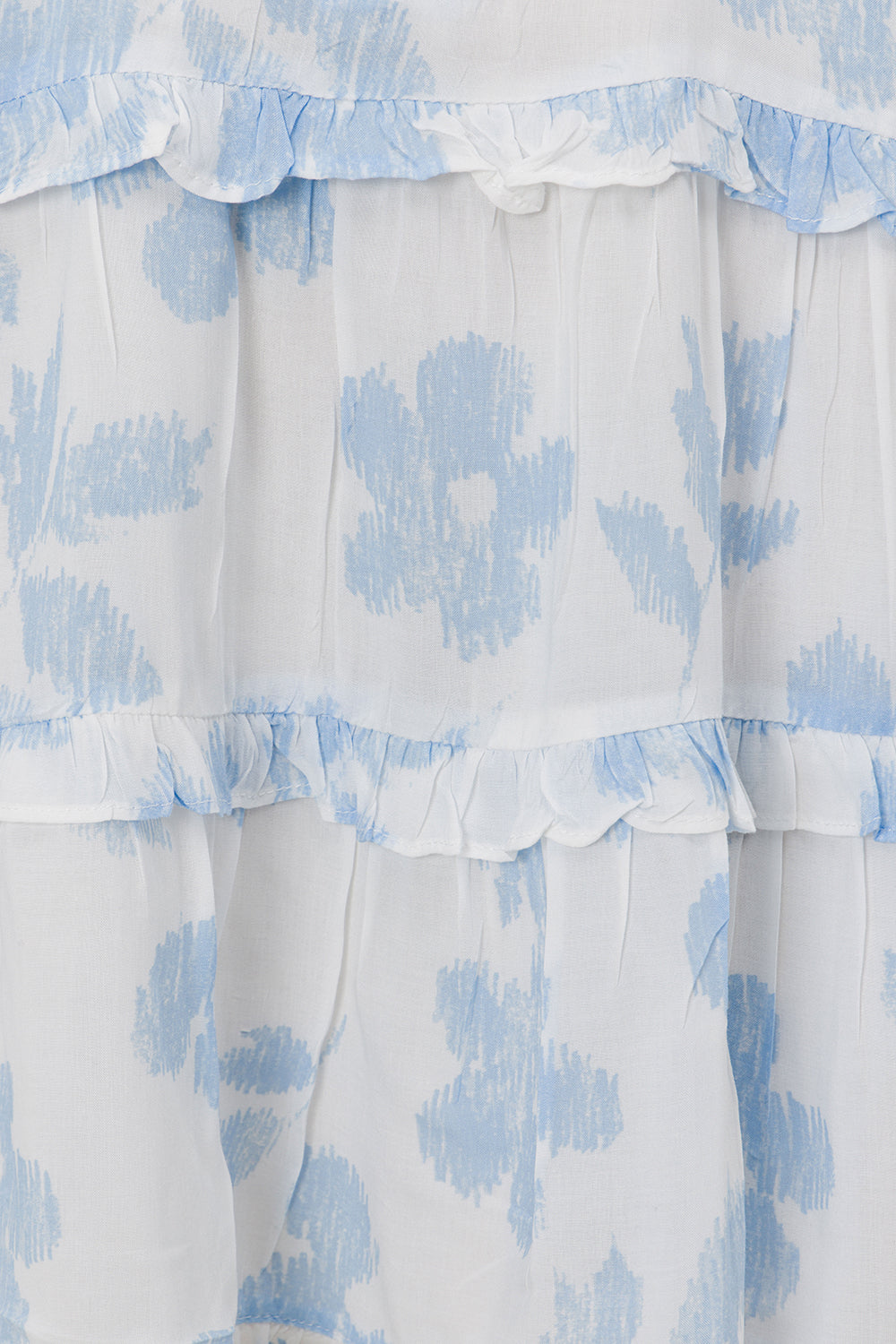 Unique Harlan Honey Floral Dress with Faint Purple Misprint