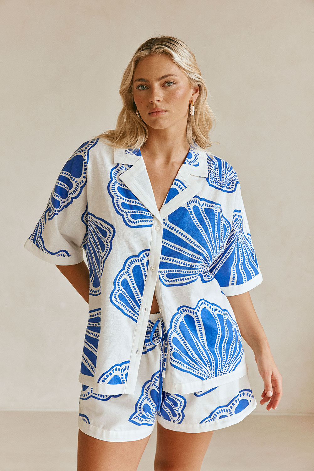 Summer-Inspired Kara Top with Exclusive Seashell Print