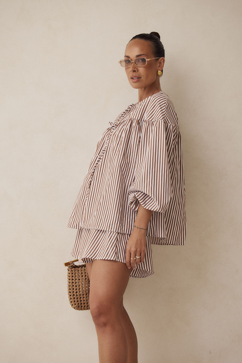 Chocolate-Colored Pennie Summer Women's Top