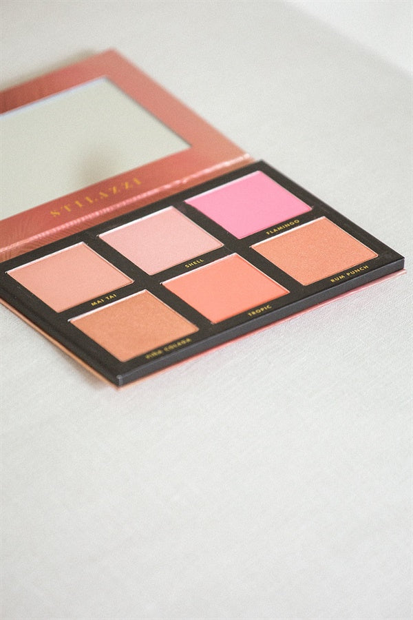 Stilazzi - Exquisite Bahamas Blush Makeup Palette with Six Alluring Shades