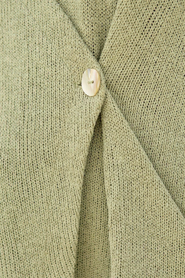 Khaki Knit High Waisted Men's or Women's Wyatt Shorts for Everyday Wear