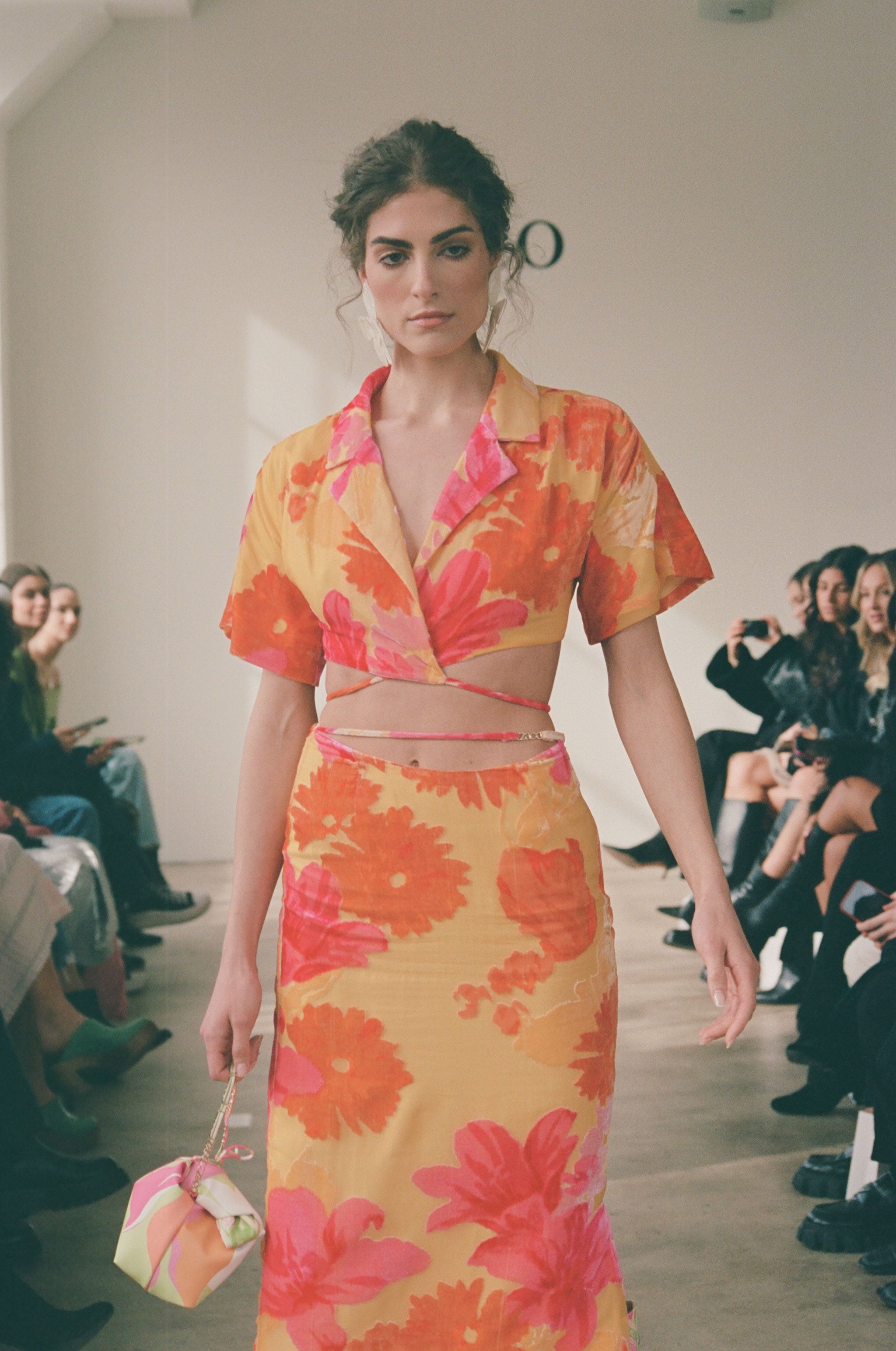 Sorrenta Floral Sunny Wrap Top - Exclusive Sample Piece