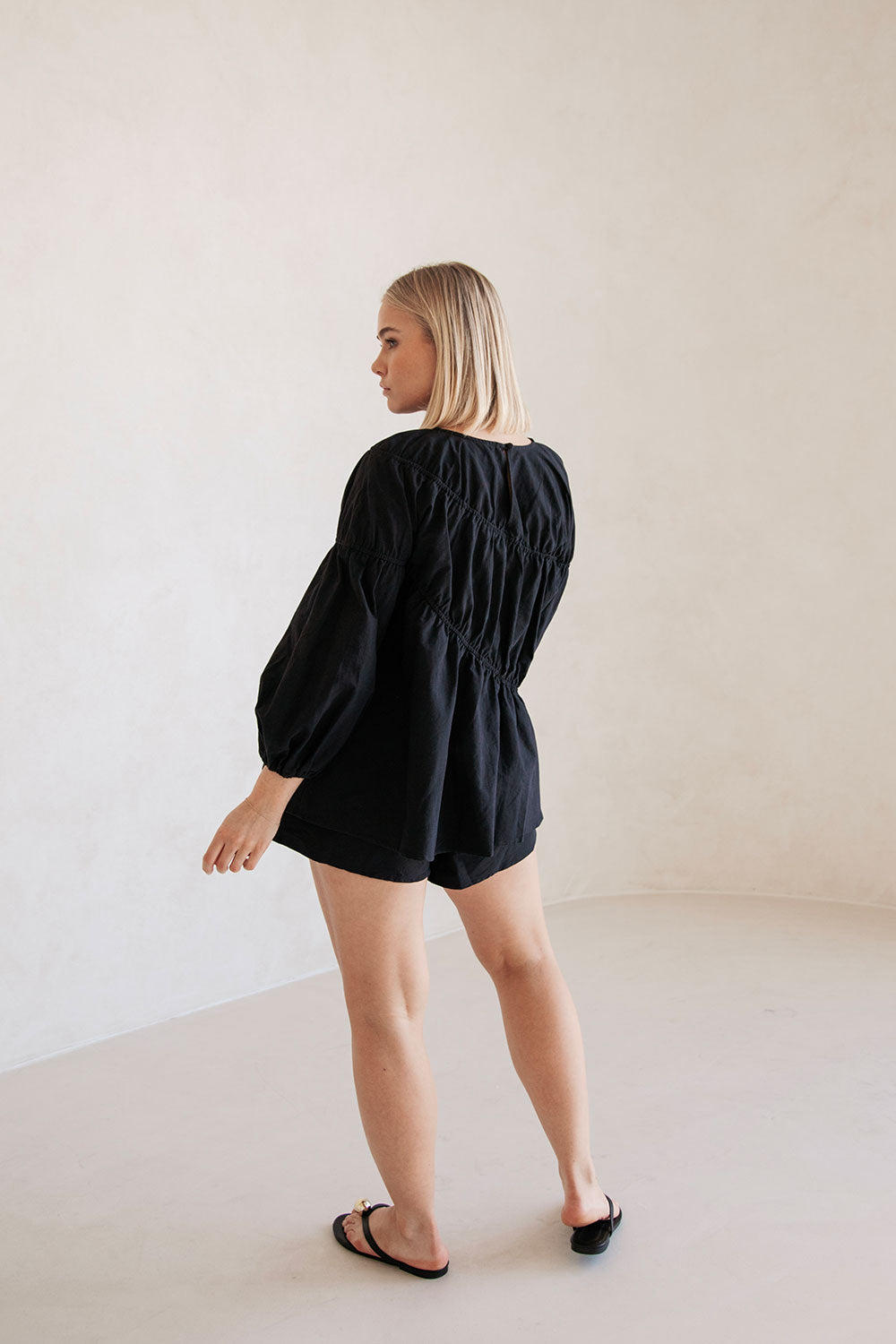 Black Akel Women's Fashion Top - A Signature Sabo Creation